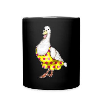 Duck Polka Dots Dress - Full Colour Mug - black - Front