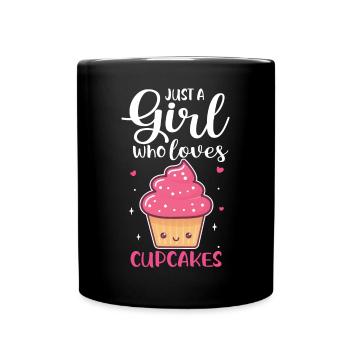 Just A Girl Who Loves Cupcakes Women Pastry Chef F - Full Colour Mug - black - Front