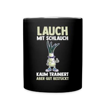 Bodybuilding Sport Fitness Lauch - Tasse einfarbig - Schwarz - Vorne