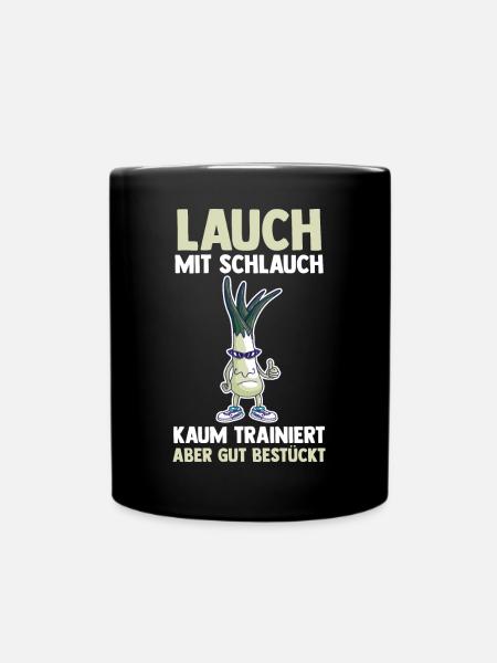 Bodybuilding Sport Fitness Lauch - Tasse einfarbig - Schwarz