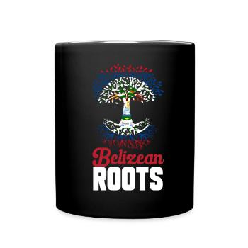 Belize Flagge Belizer - Tasse einfarbig - Schwarz - Vorne