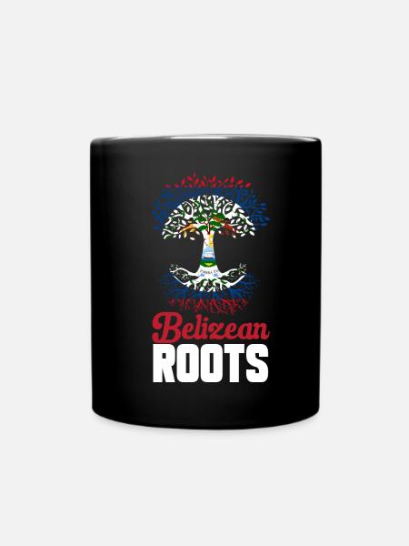 Belize Flagge Belizer - Tasse einfarbig - Schwarz