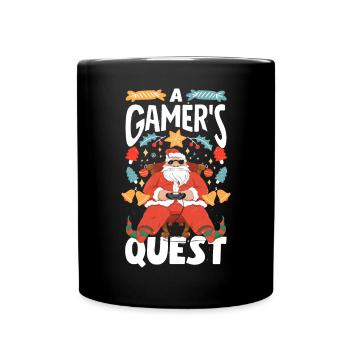 Mode inspirée du jeu Jeux sur le thème des Fêtes - Mug uni - noir - Devant