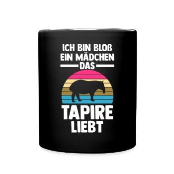 Tapir - Tasse einfarbig - Schwarz - Vorne
