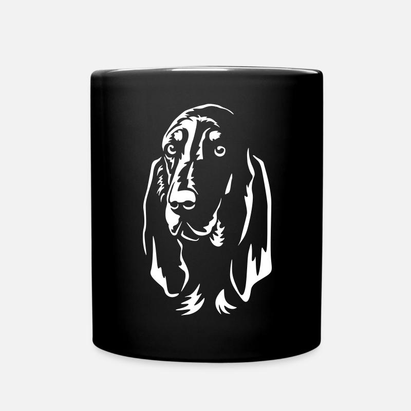 Jura Laufhund Kopf "Black Edition" - Tasse einfarbig - Schwarz
