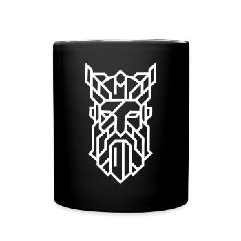 Odin | Wikinger, Thor, Kino, Film, lustige Sprüche - Tasse einfarbig - Schwarz - Vorne
