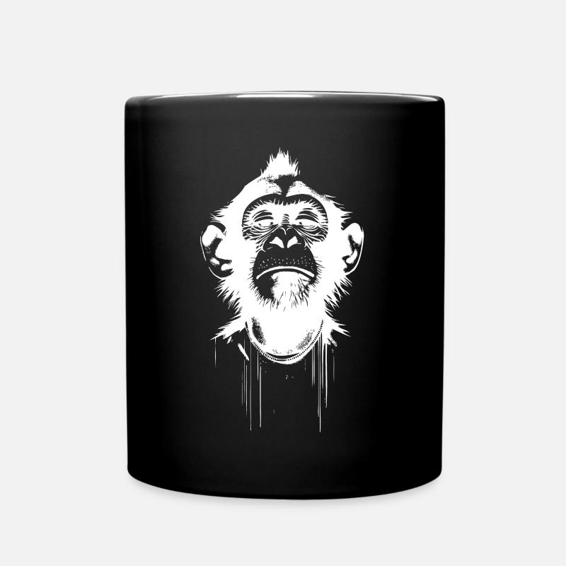 Monkey President - Tasse einfarbig - Schwarz