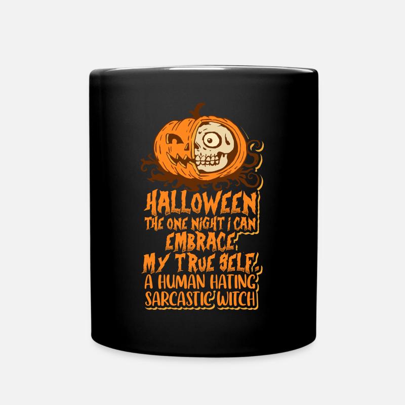 Das ist mein menschliches Kostüm menschlich hassend asozial - Tasse einfarbig - Schwarz