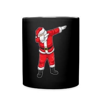 Weihnachtsmann Weihnachten Hip Hop Tanz - Tasse einfarbig - Schwarz - Vorne