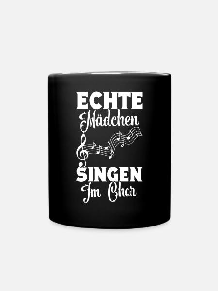 Chorsänger Bass Singen Dirigent Musiker Chorleiter - Tasse einfarbig - Schwarz