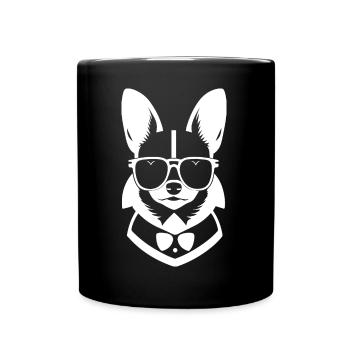 Funny Chihuahua wearing Sunglasses Chihuahuas - Full Colour Mug - black - Front