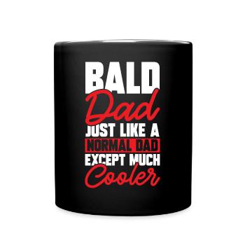 Bald Head Baldness Beard Bald Head - Full Colour Mug - black - Front