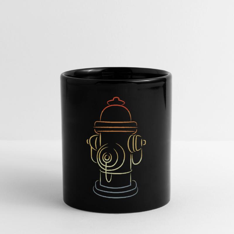Retro Fire Hydrant Full Colour Mug