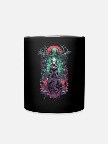 Gothic Aesthetic Unterwelt Anime witchcraft Girl - Tasse einfarbig - Schwarz