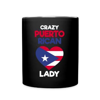 Puerto Rico Geschenkidee | Puerto Ricaner Heimat - Tasse einfarbig - Schwarz - Vorne
