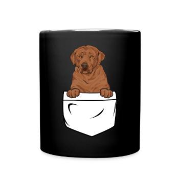 Foxred Labrador Fox Red Labrador Retriever - Full Colour Mug - black - Front