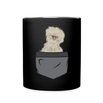 Seidenhuhn Poulet soyeux - Mug uni - noir - Devant