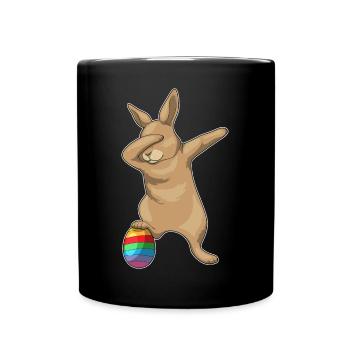 Danse hip-hop de Pâques Bunny - Mug uni - noir - Devant