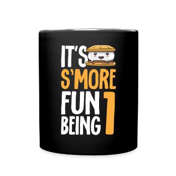 S'more Campfire Marshmallow Camping - Mug uni - noir - Devant