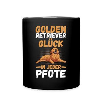 GOLDEN RETRIEVER - Tasse einfarbig - Schwarz - Vorne