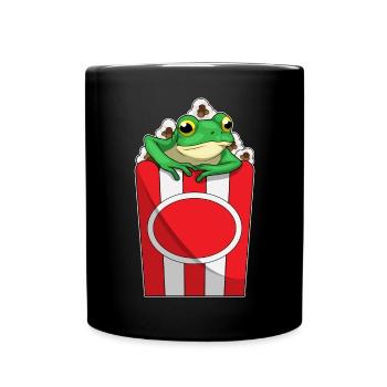 Frog Popcorn - Full Colour Mug - black - Front