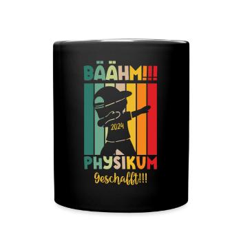 Physikum geschafft!!! Medizinstudent Universität - Tasse einfarbig - Schwarz - Vorne