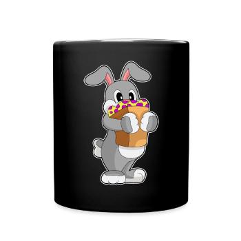 Achats de Pâques Bunny - Mug uni - noir - Devant