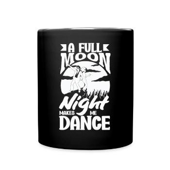 Moonlit Night Dancer's - Full Colour Mug - black - Front