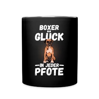 Chien AllemandBoxer Allemand - Mug uni - noir - Devant