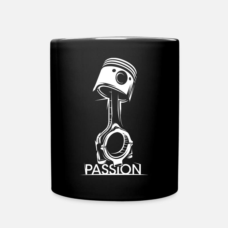 Piston Tuner Passion Auto Racing Motor icône Logo - Mug uni - noir