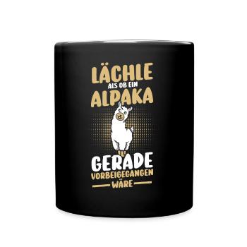 Alpaga - Mug uni - noir - Devant
