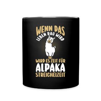 Alpaga - Mug uni - noir - Devant