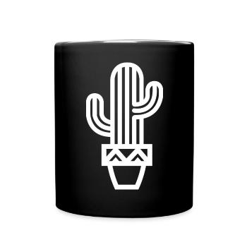 Cactus plant icon Botany Houseplants icon - Full Colour Mug - black - Front