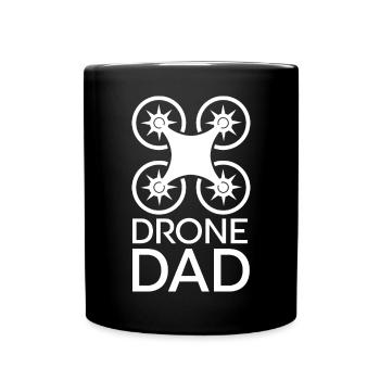 Drone Papa Cool Papa Drôle Dictons Volant Logo - Mug uni - noir - Devant