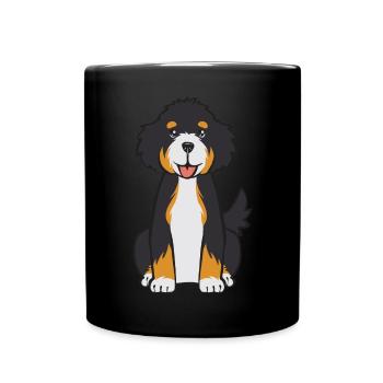 Bernedoodle Dog - Full Colour Mug - black - Front