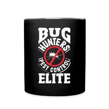 Bug Hunters Pest Control Elite Exterminator - Tasse einfarbig - Schwarz - Vorne