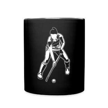 Hockey sur gazon Filles - Mug uni - noir - Devant