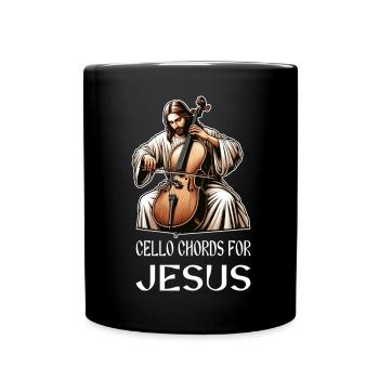 Accords de violoncelle pour Jesus Christian God - Mug uni - noir - Devant