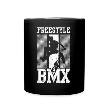 Freestyle Bmx - Tasse einfarbig - Schwarz - Vorne