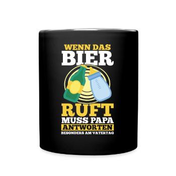 Dad Beer Father Father's Day - Full Colour Mug - black - Front