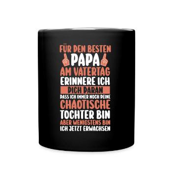 Papa Fête des pères Papa - Mug uni - noir - Devant