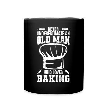 Baker Grandfather - Full Colour Mug - black - Front