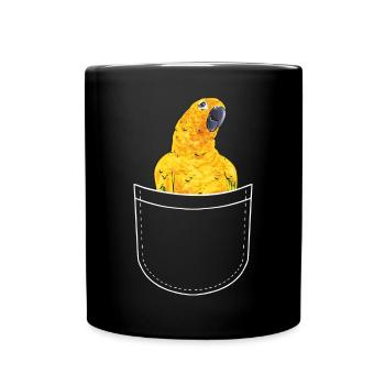 Parakeet Parrot Parakeet Bird - Full Colour Mug - black - Front