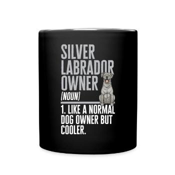 Silver Labrador Retriever Silver Lab - Mug uni - noir - Devant