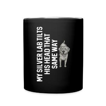 Silver Labrador Retriever Silver Lab - Mug uni - noir - Devant