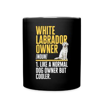 Labrador Retriever blanc Labrador Labrador blanc - Mug uni - noir - Devant