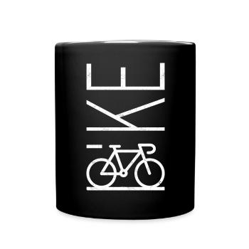 Bike-Fanatiker - Tasse einfarbig - Schwarz - Vorne
