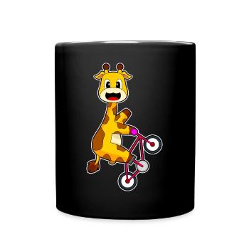 Vélo girafe - Mug uni - noir - Devant