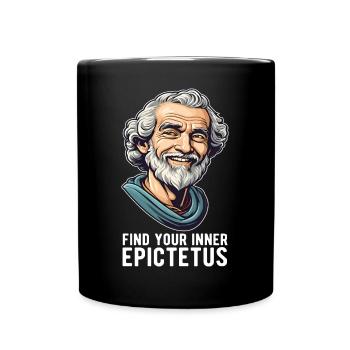 Epictetus Epictetus Stoicism Philosopher Stoic - Full Colour Mug - black - Front