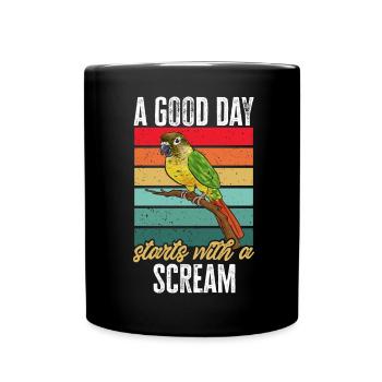 Molina Parakeet Parrot Bird Parakeet - Full Colour Mug - black - Front